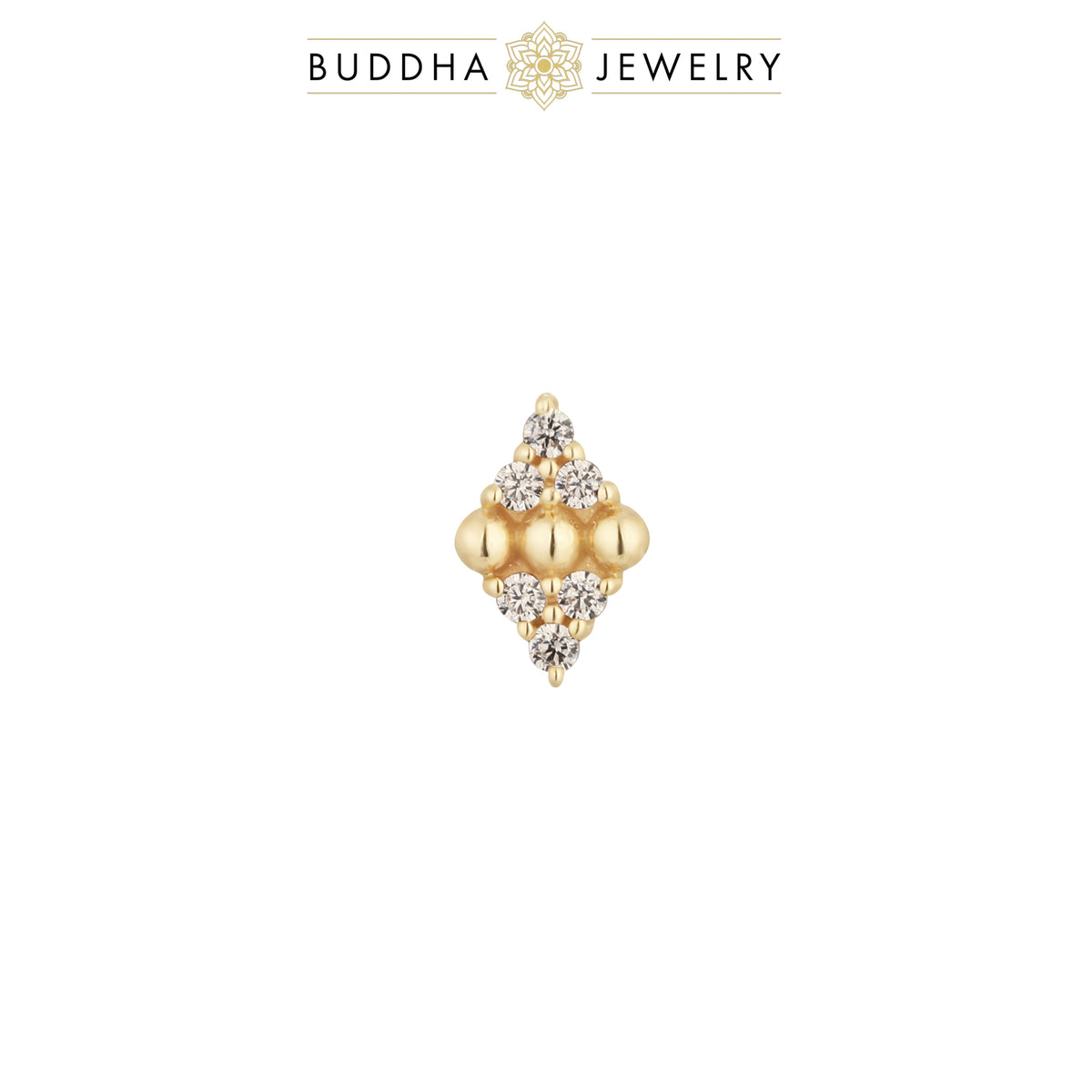 Lustre Threadless End with CZ