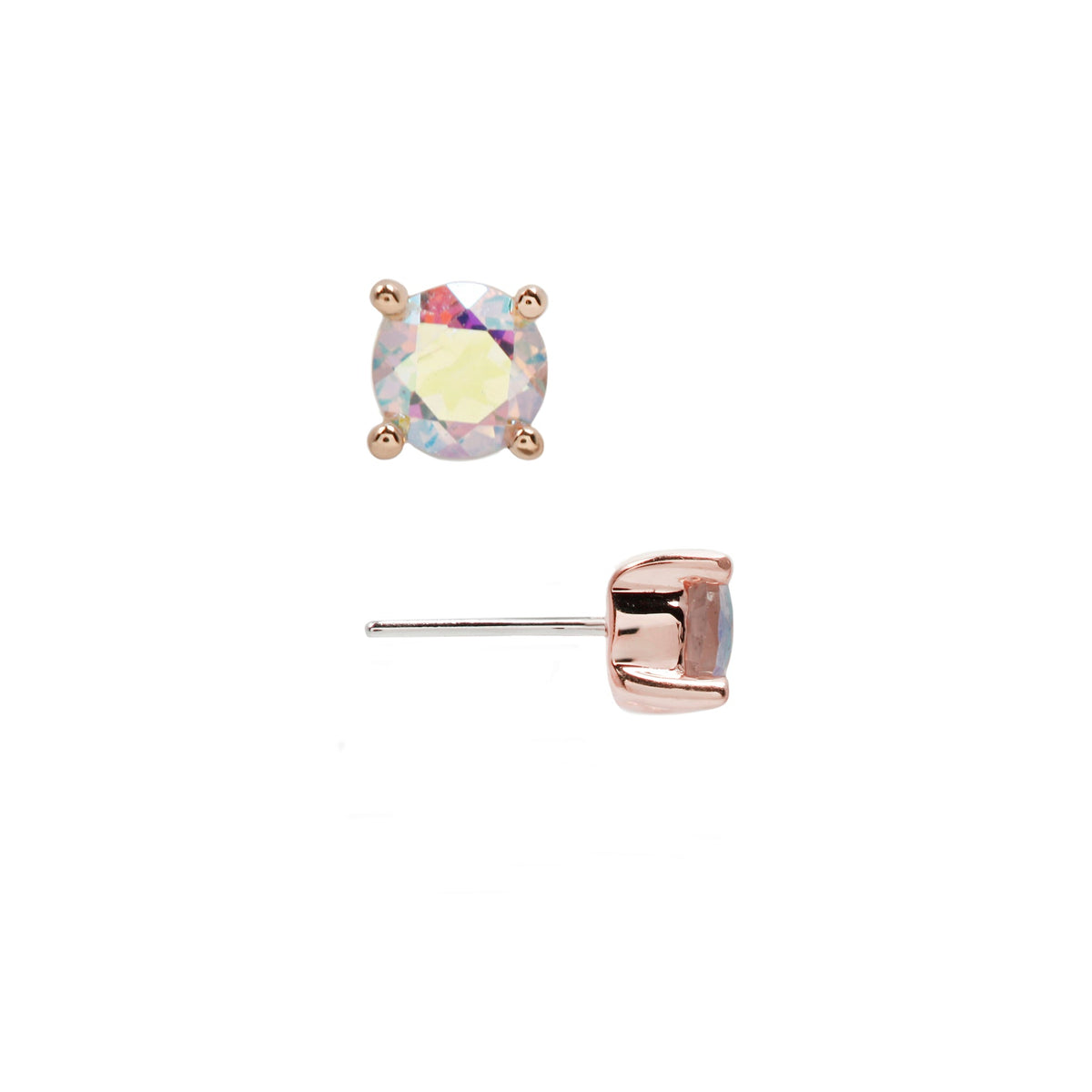 Prong Gem Threadless End with Mercury Mist Topaz