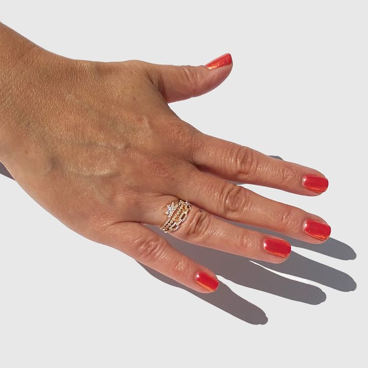RION x Buddha Jewelry Shiloah Finger Ring with Diamond