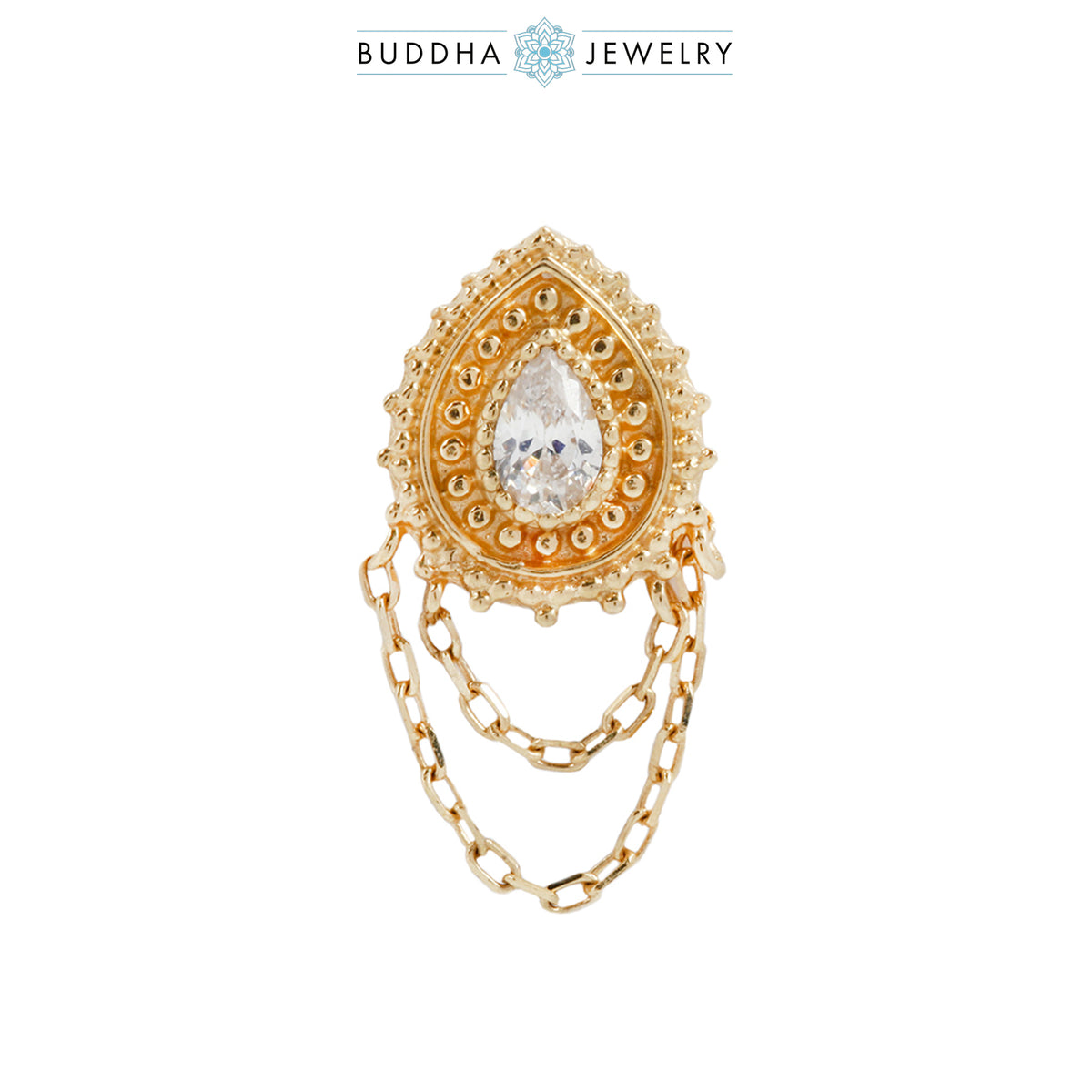 Deity Threadless End with CZ