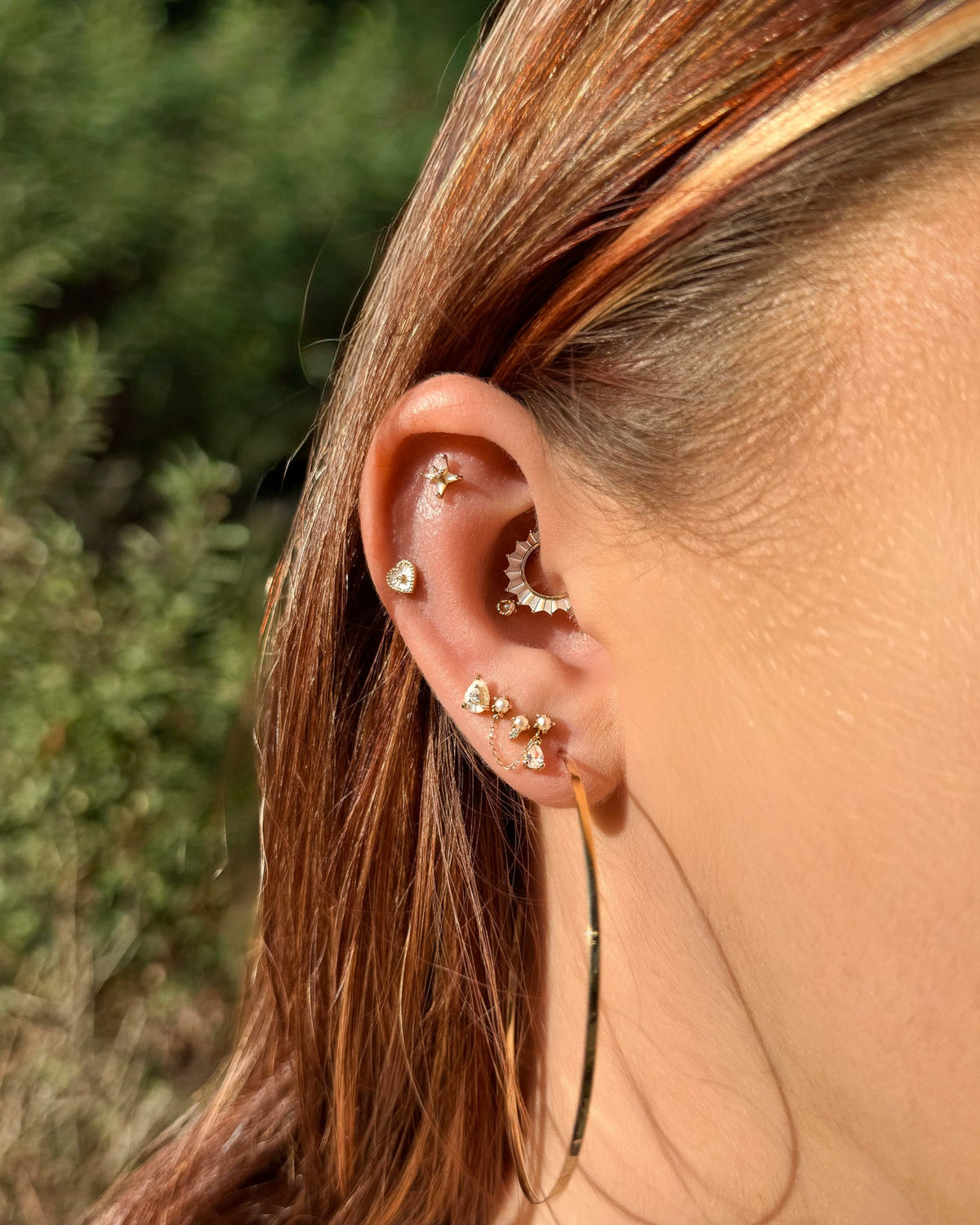 RION x Buddha Jewelry Abundant Flat Hoops