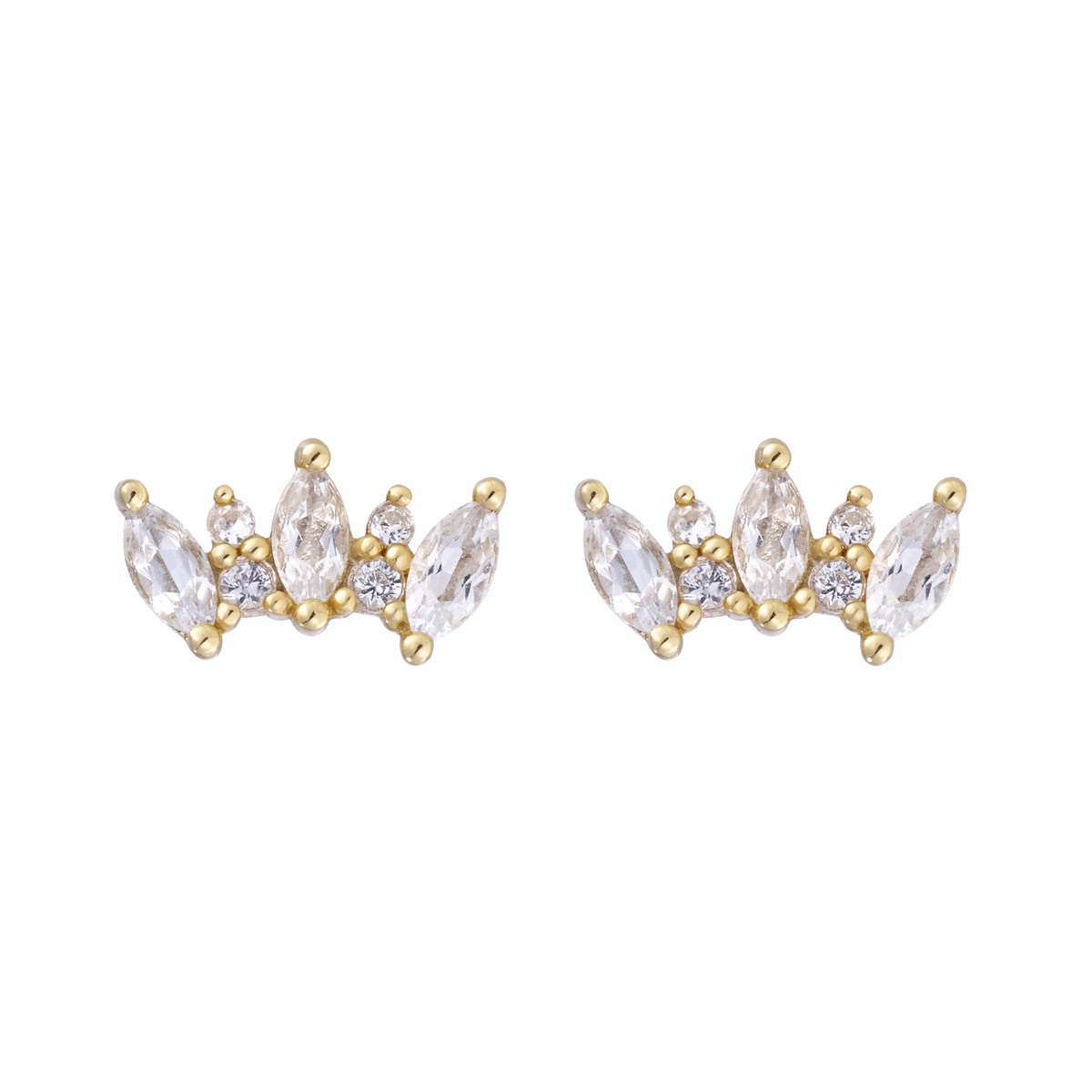 RION x Buddha Jewelry Alice Earrings with White Sapphire