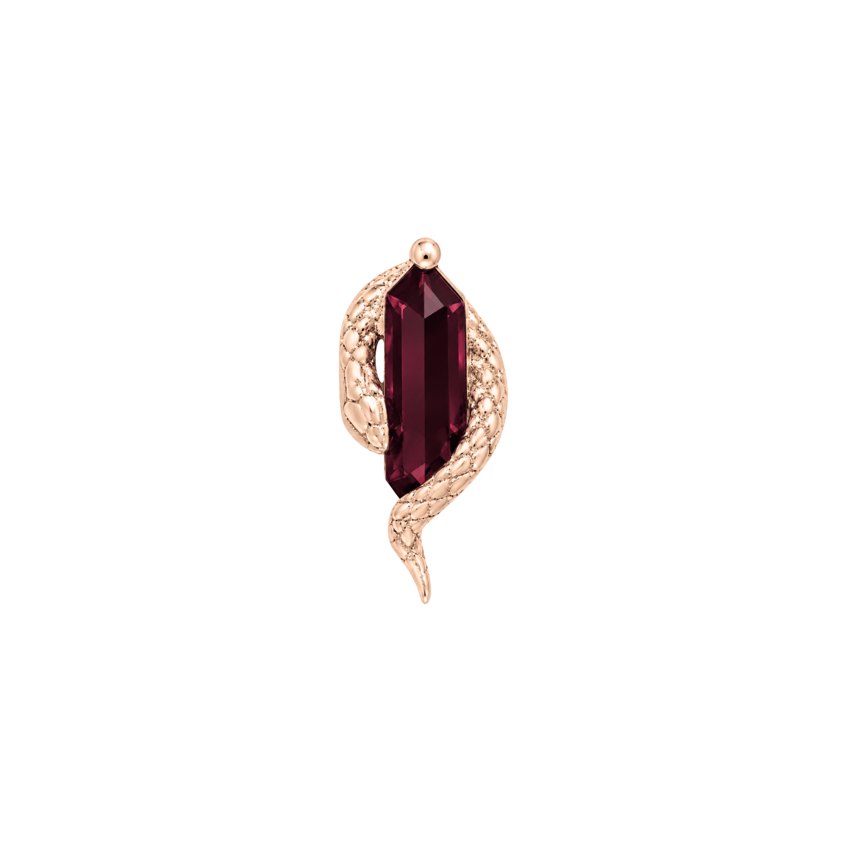 Eve Was Framed Threadless End with Garnet