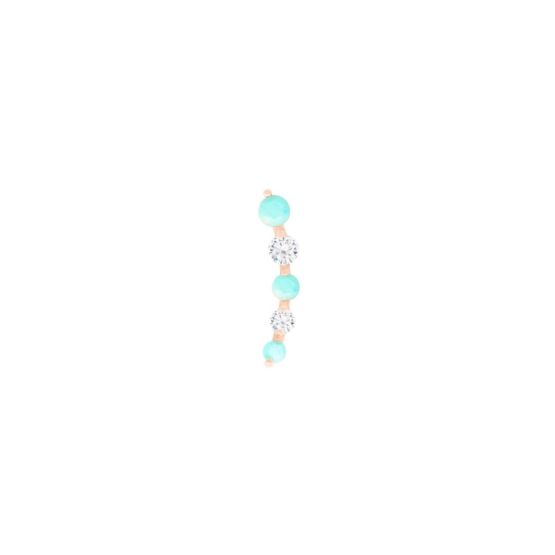 Flow Threadless End with Turquoise