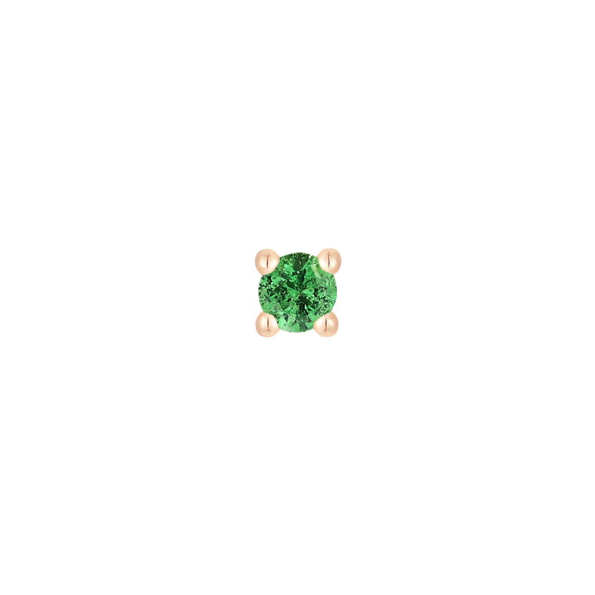Prong Gem Threadless End with Tsavorite