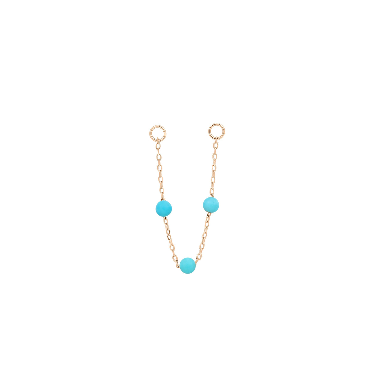 3 Bead Chain with Turquoise