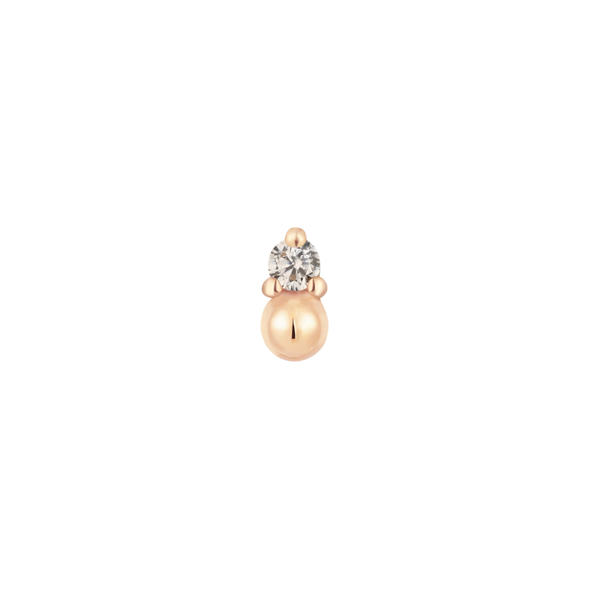 Babe Threadless End with CZ