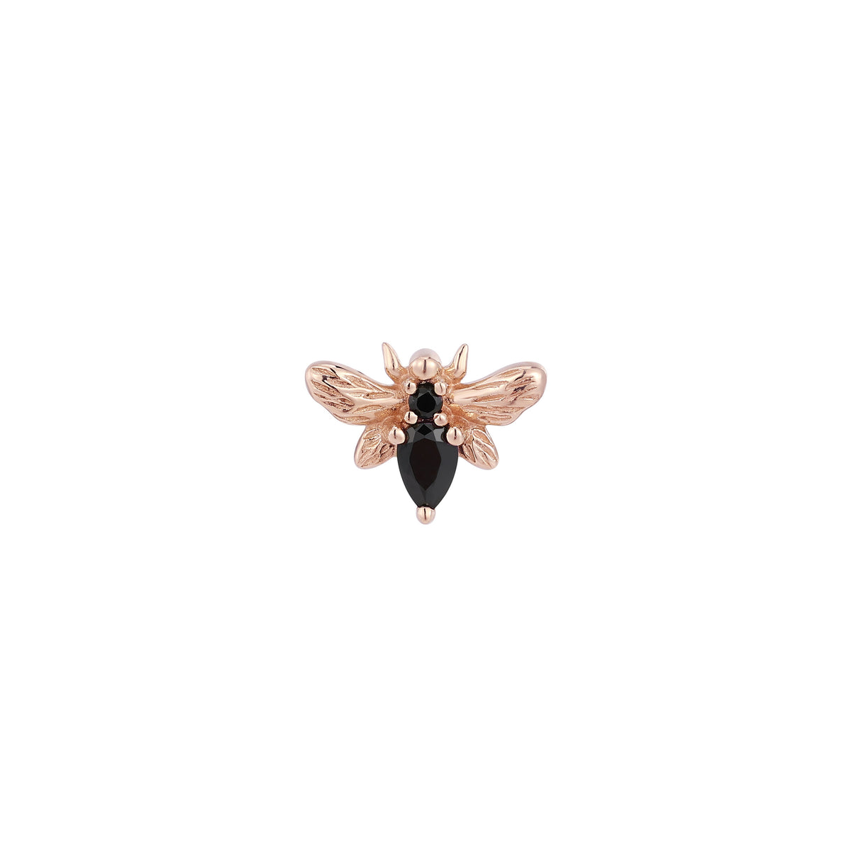 Bee Chic Threadless End with Black Spinel