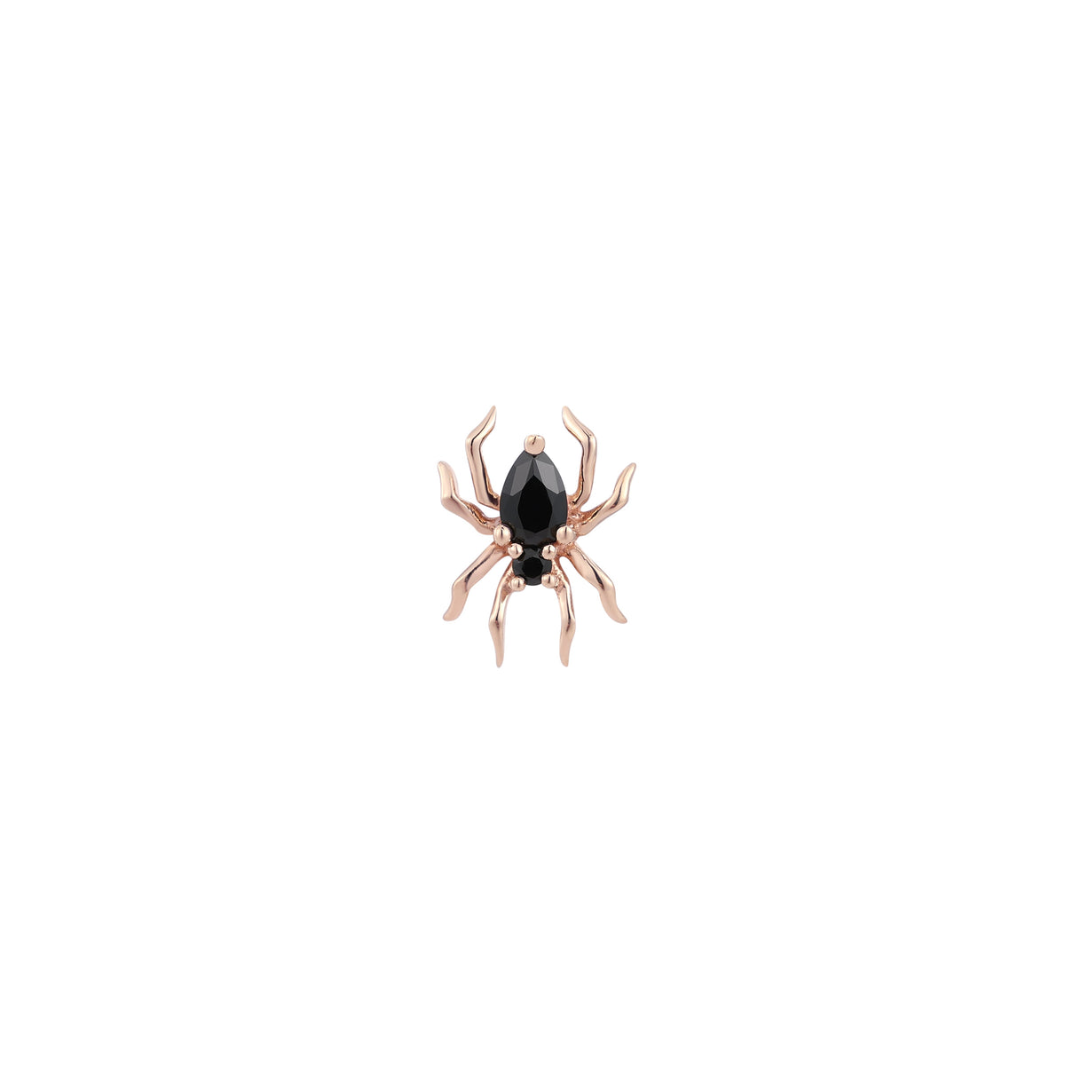 Arachne Threadless End with Black Spinel