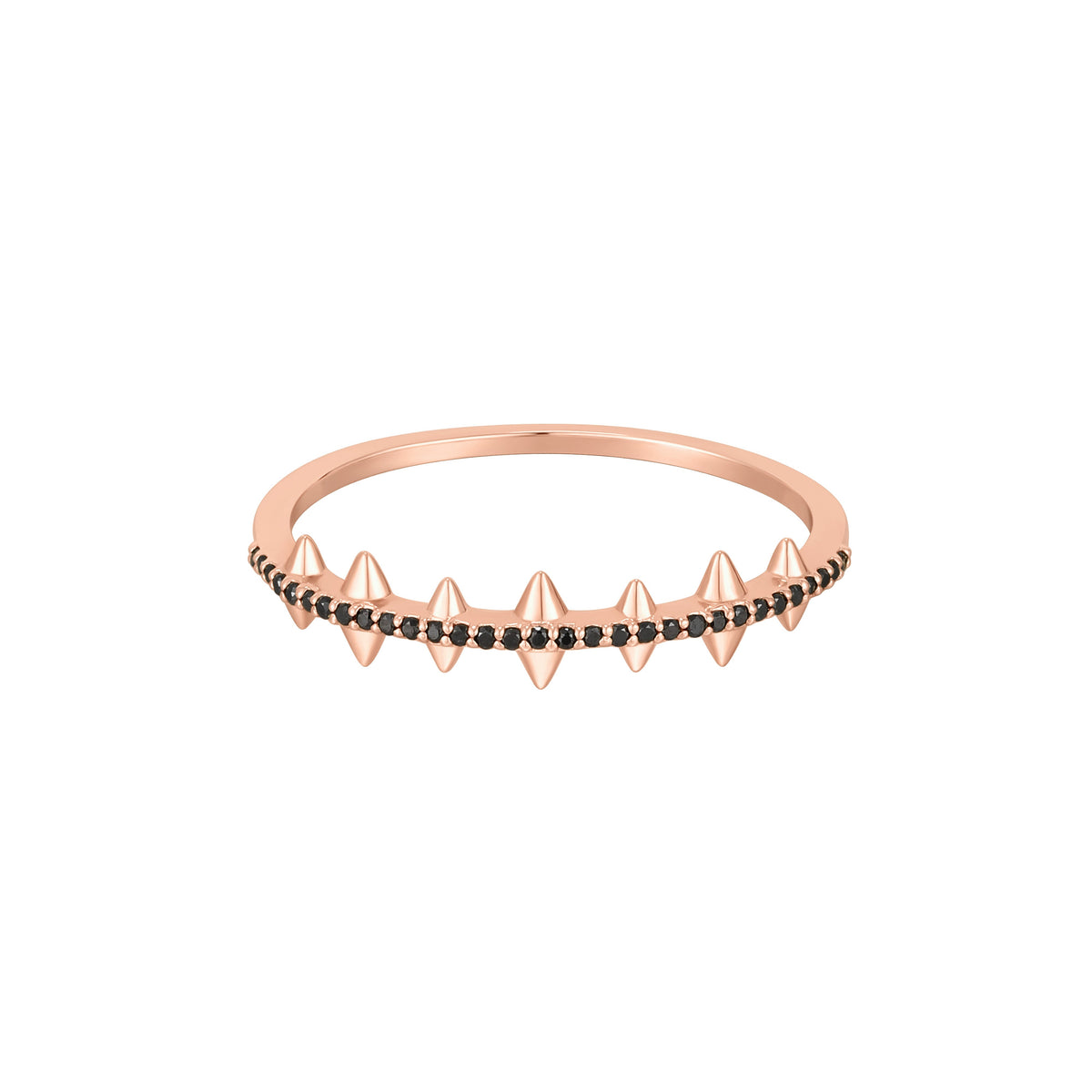 RION x Buddha Jewelry Fierce Finger Ring with Black Diamond