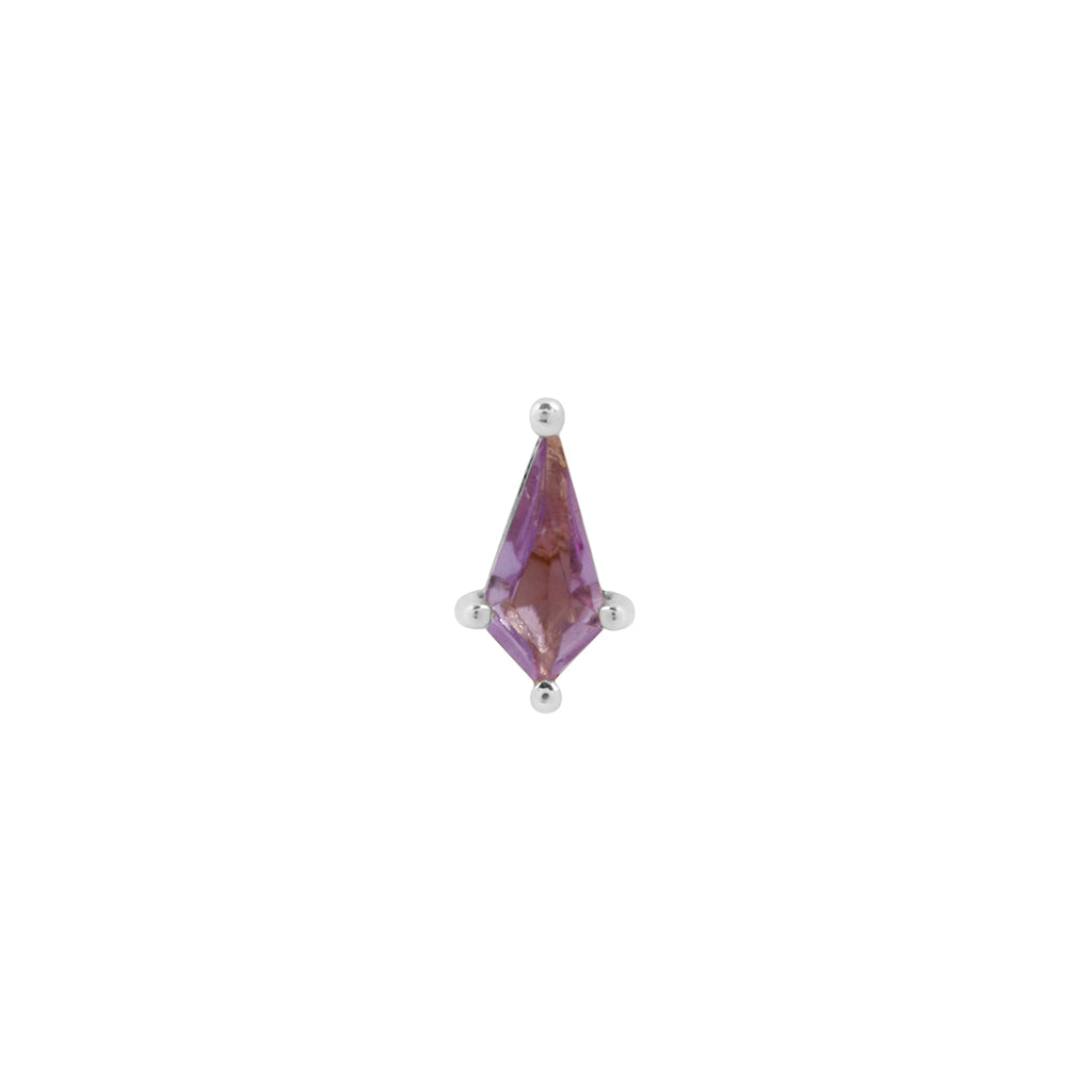 Soho Mini Threadless End with Amethyst