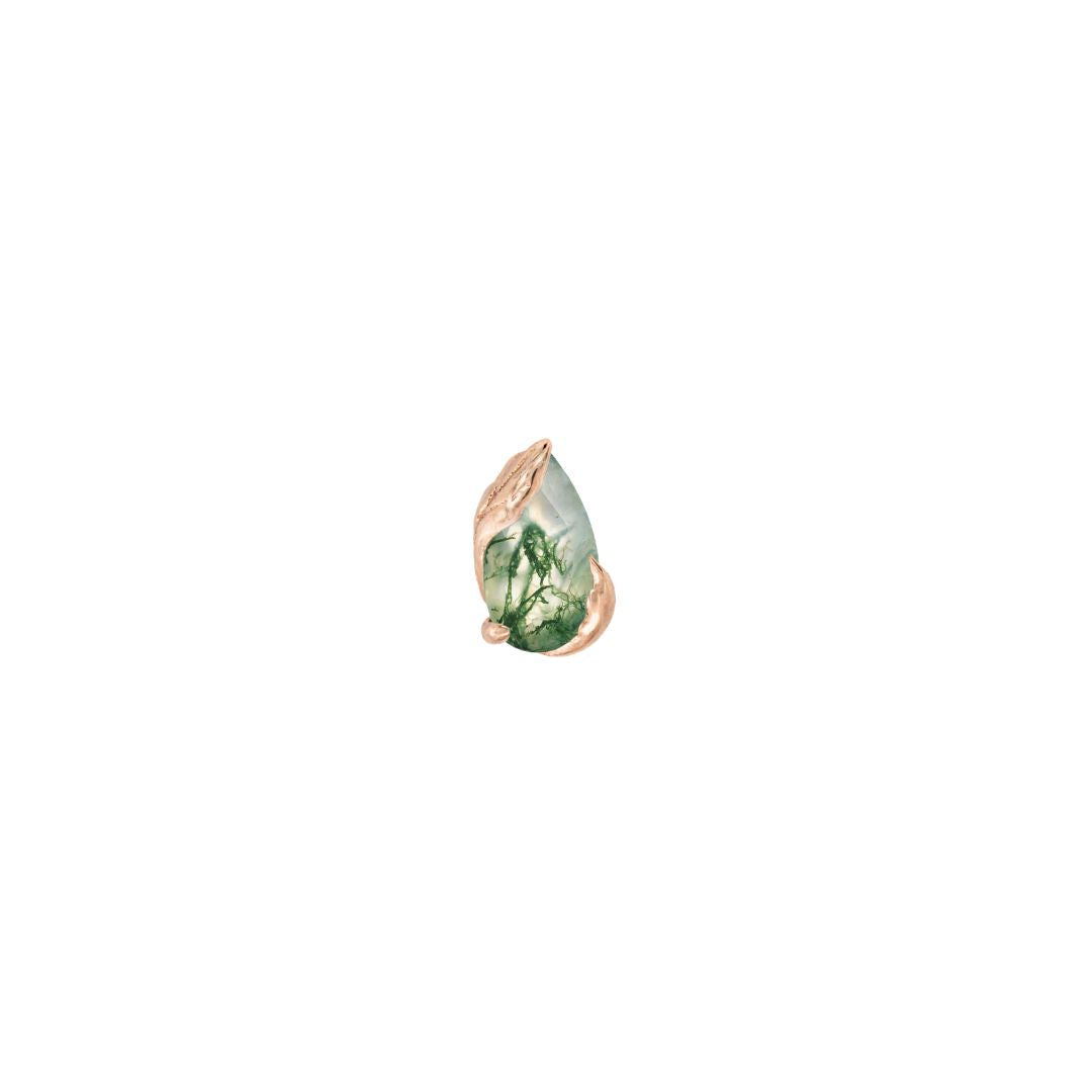 Occasion Threadless End with Moss Agate