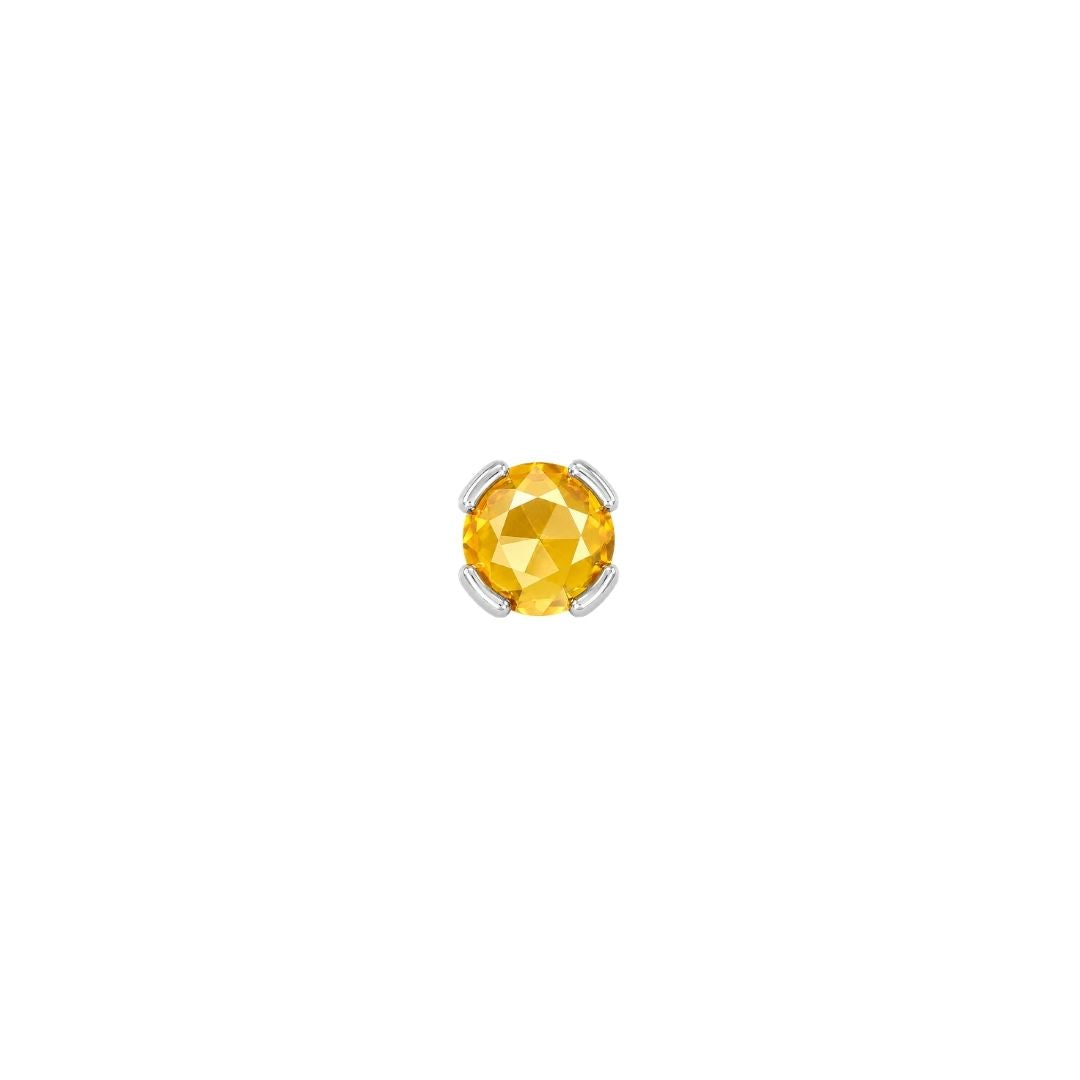 Peekaboo Threadless End with Citrine