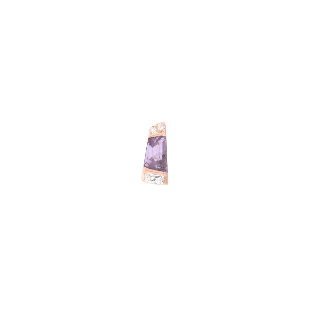 Saboteur Threadless End with Amethyst