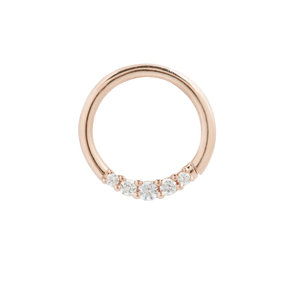 Sophia Seam Ring with CZ