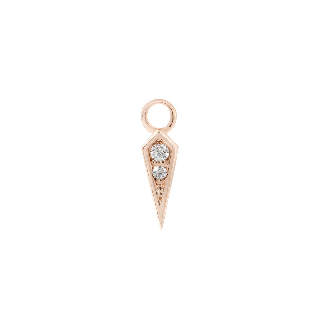 Spike Charm with CZ