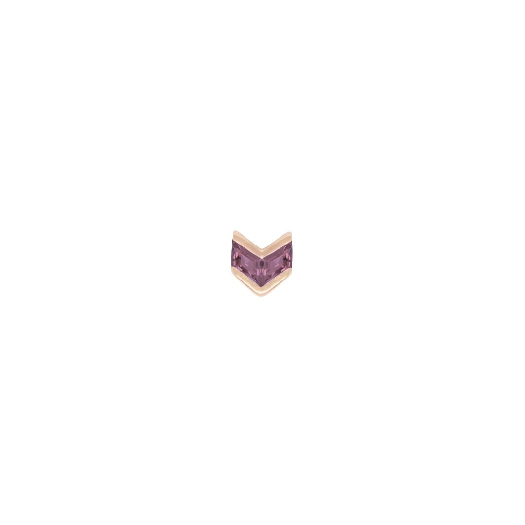 Vande Threadless End with Amethyst