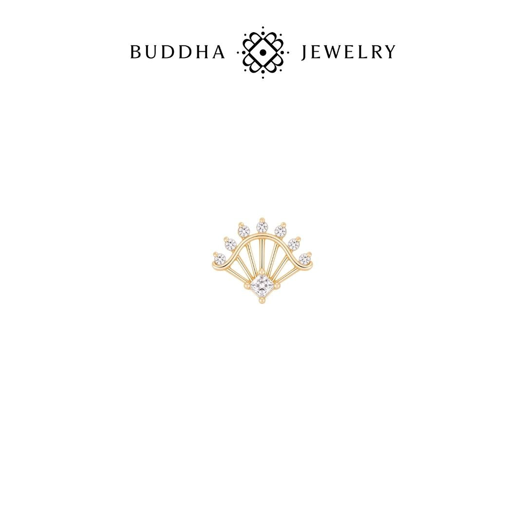 Riviera Threadless End with CZ