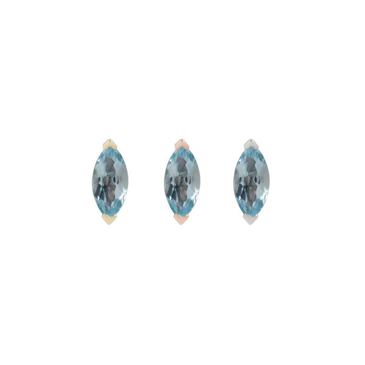 Zuri Threadless End with Sky Blue Topaz