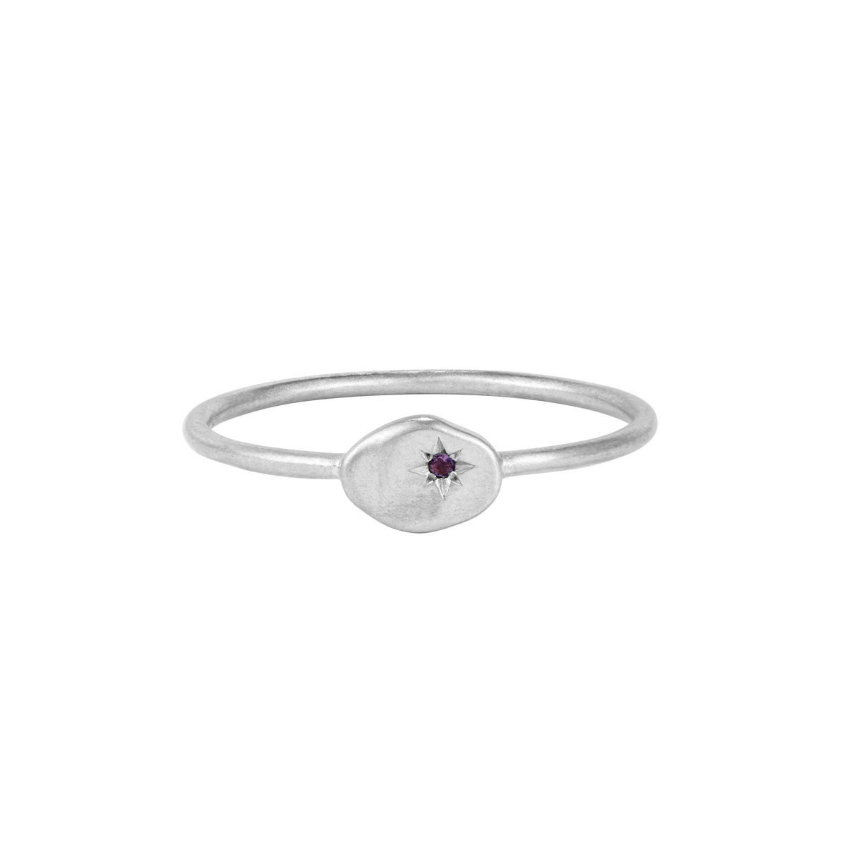 RION x Buddha Jewelry North Star Finger Ring with Amethyst