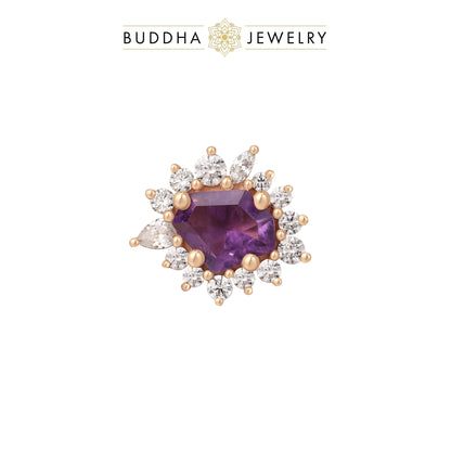 Eye Candy Threadless End with Amethyst