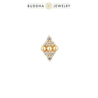 Lustre Threadless End with CZ