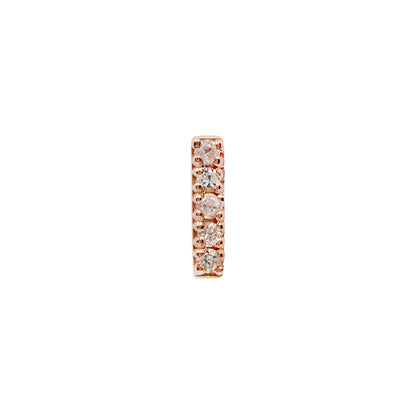 Rowe Threadless End with White Sapphire