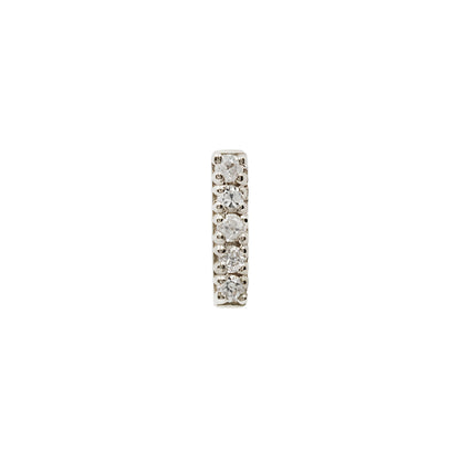 Rowe Threadless End with White Sapphire