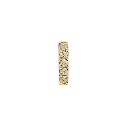 Rowe Threadless End with White Sapphire