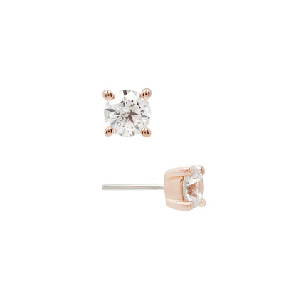 Prong Gem Threadless End with Swarovski CZ