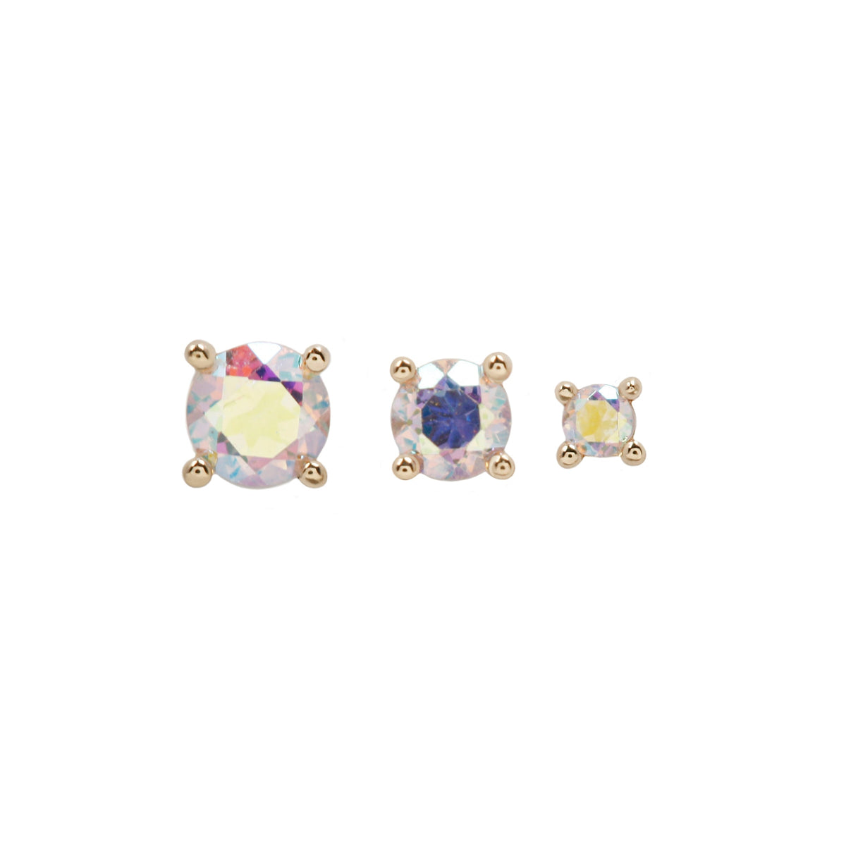 Prong Gem Threadless End with Mercury Mist Topaz