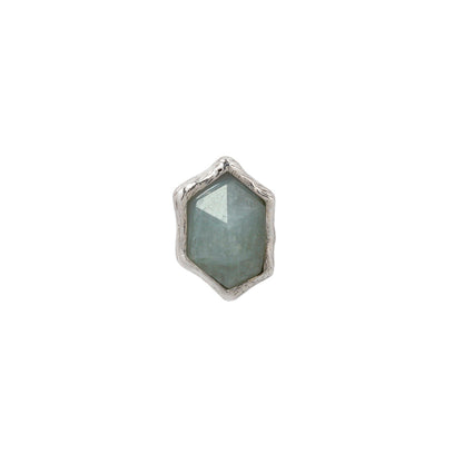 Pump Up The Volume Threadless End with Aquamarine
