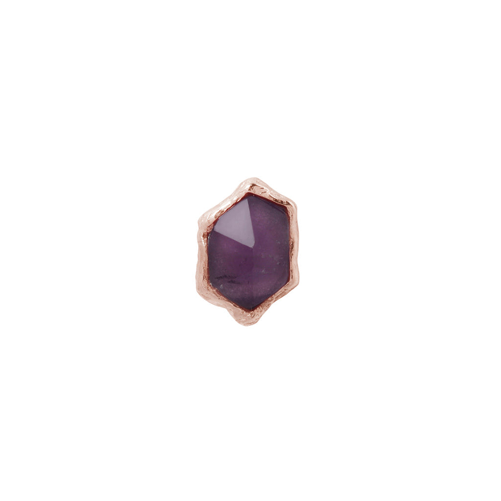 Pump Up The Volume Threadless End with Amethyst