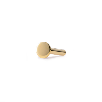 Gold Threadless Post