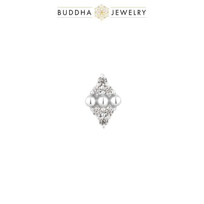 Lustre Threadless End with CZ