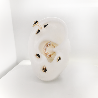 Elevate Threadless End with Black Spinel