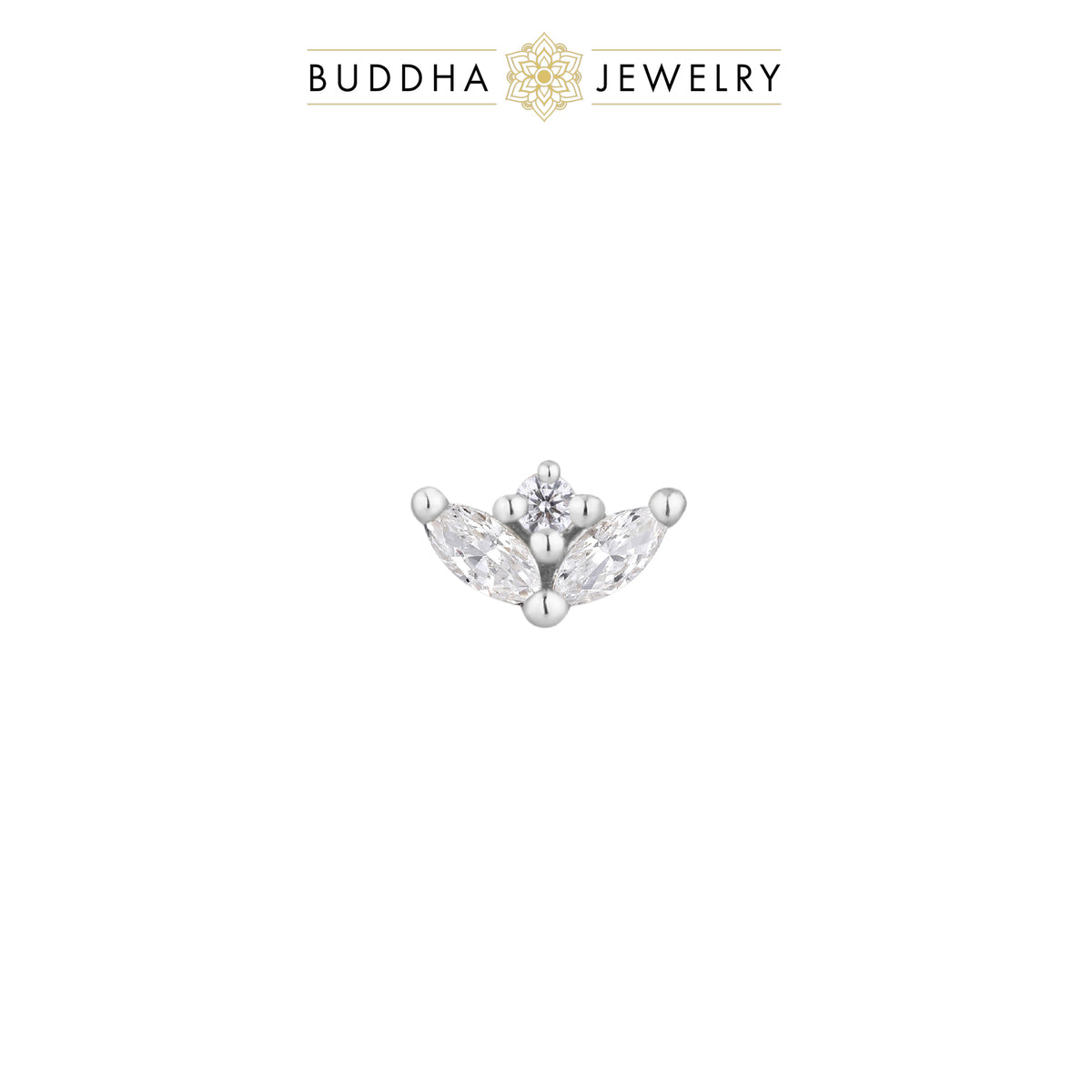 Pur Threadless End with CZ