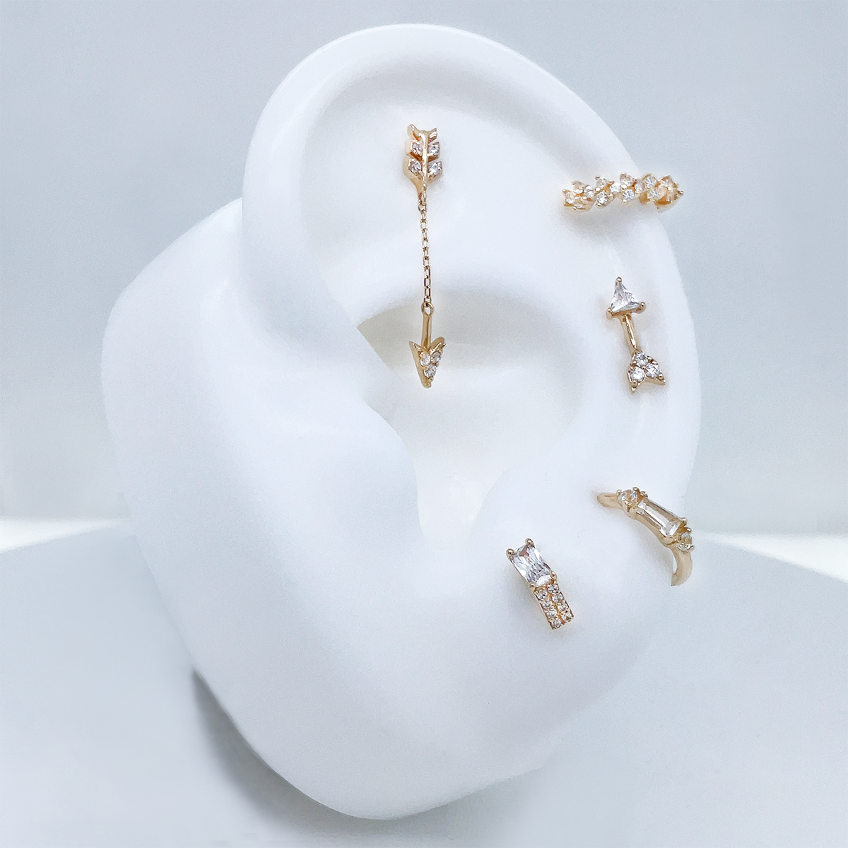 Zandra Threadless End with CZ