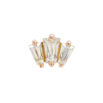 Gemma Trios Threadless End with CZ