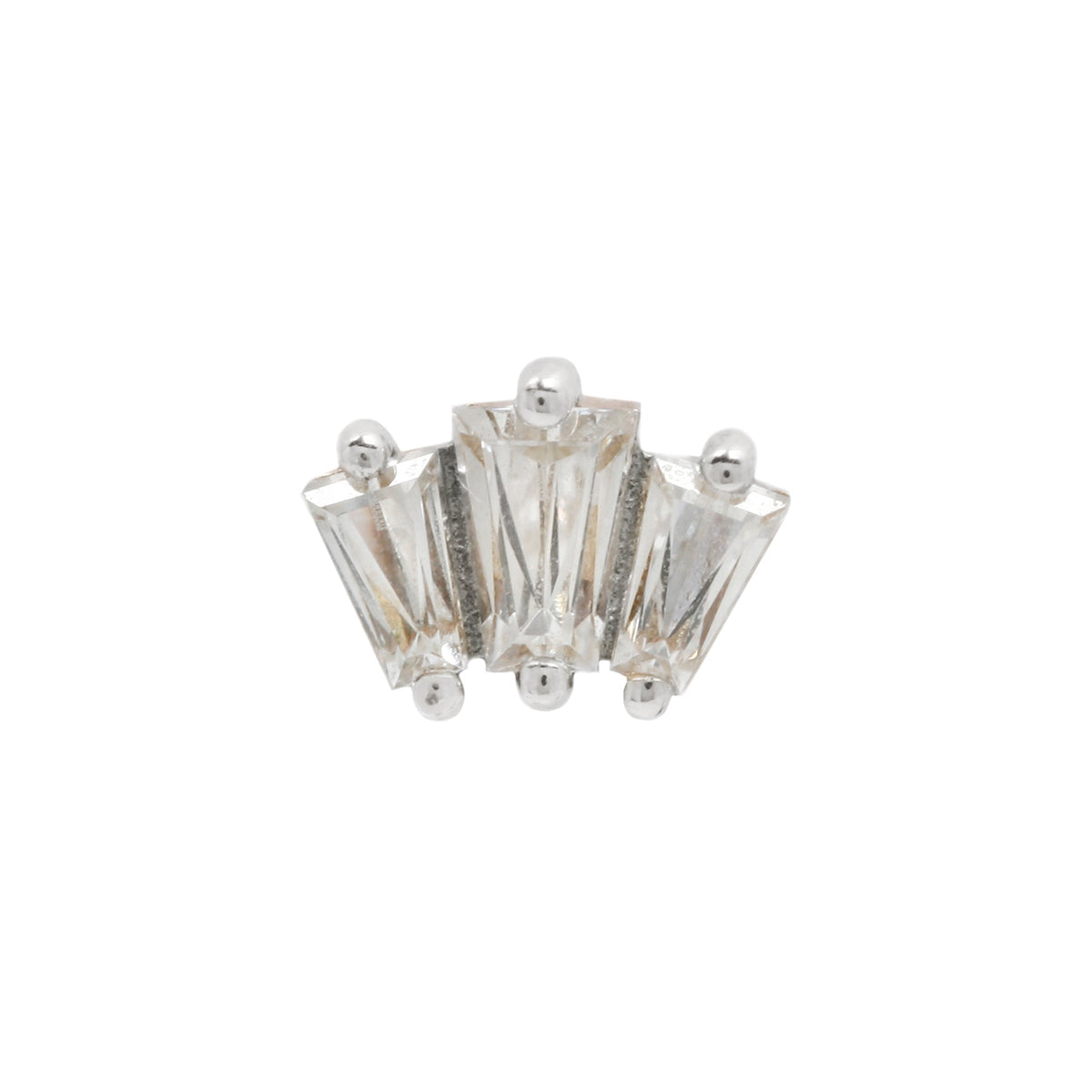 Gemma Trios Threadless End with CZ