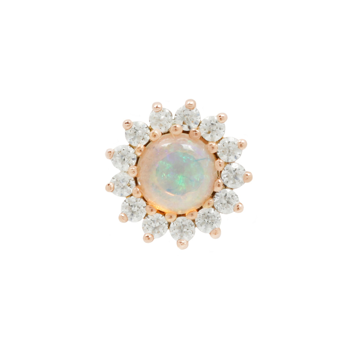 Delphine Threadless End with Opal