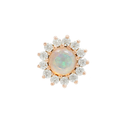 Delphine Threadless End with Opal