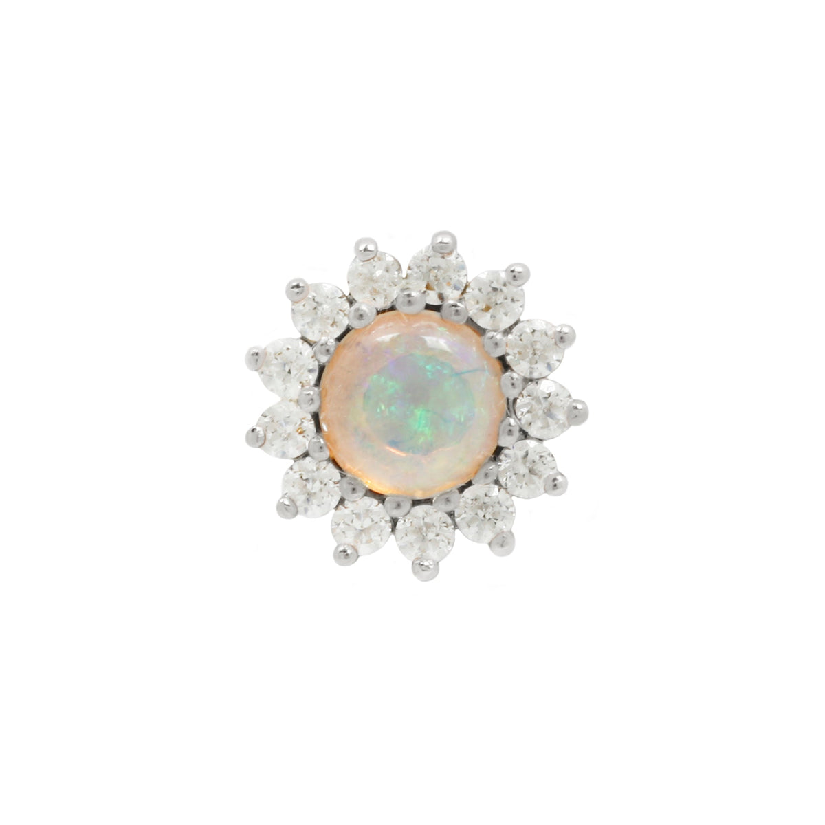 Delphine Threadless End with Opal