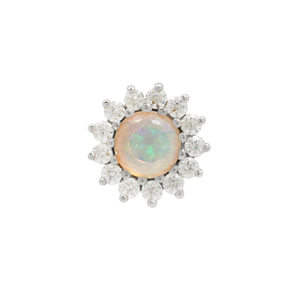 Delphine Threadless End with Opal