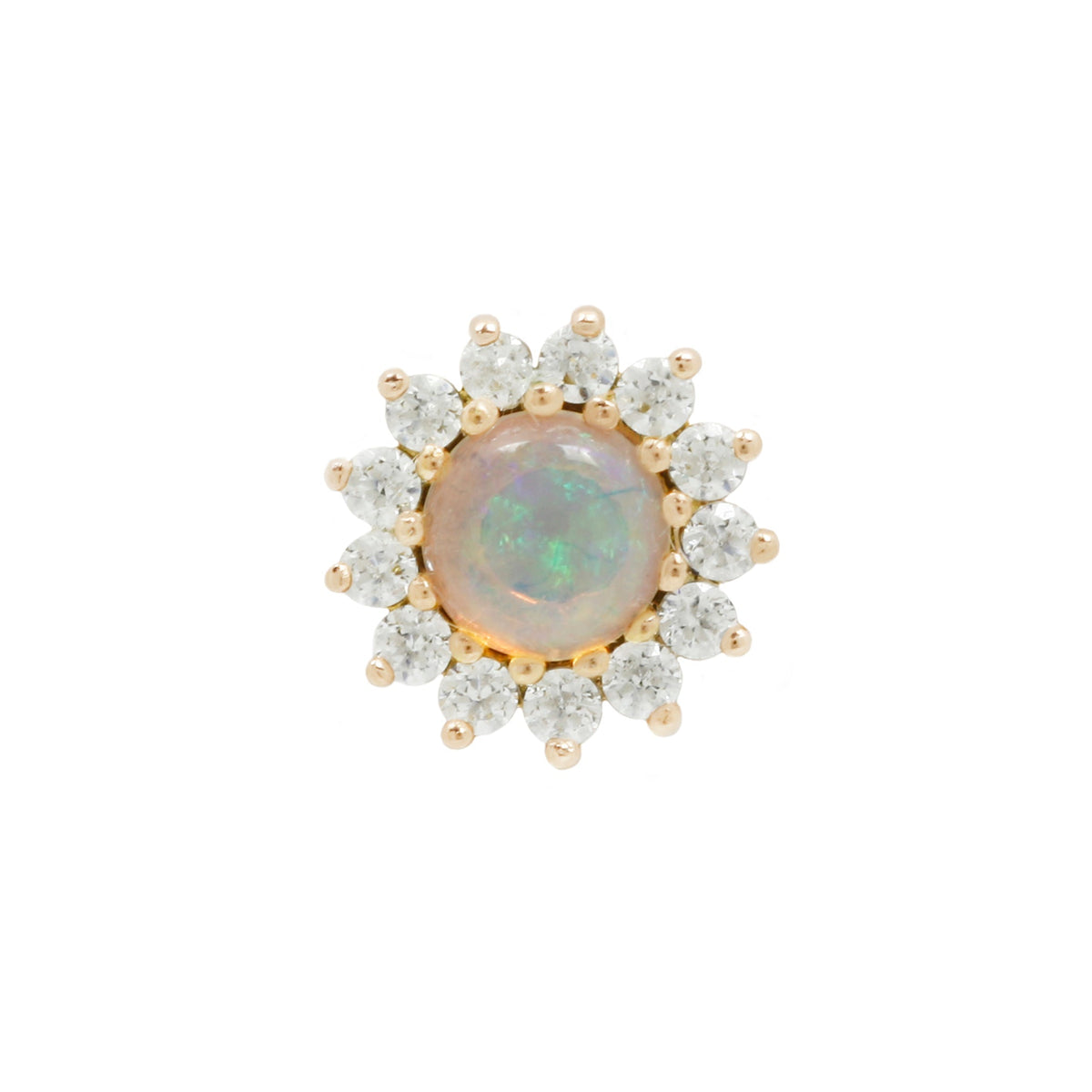 Delphine Threadless End with Opal