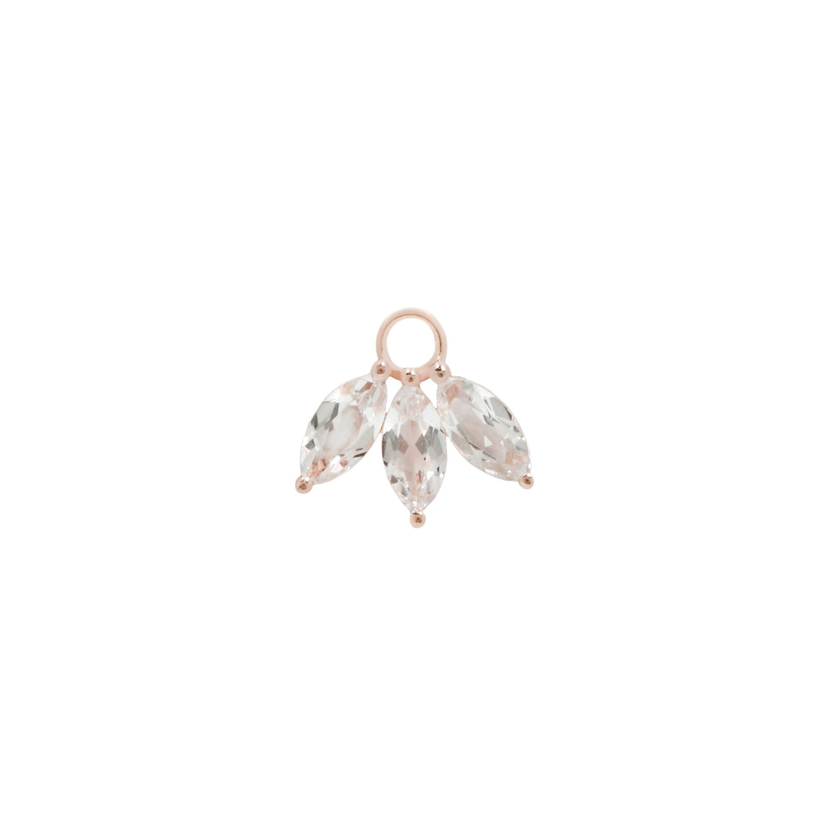 Moet Charm with White Topaz