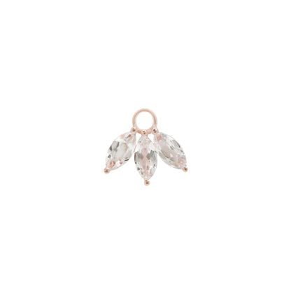Moet Charm with White Topaz