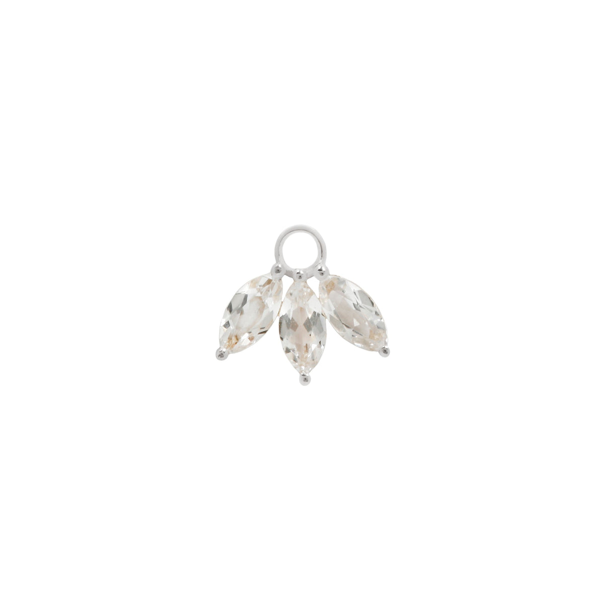 Moet Charm with White Topaz