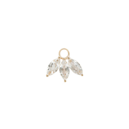 Moet Charm with White Topaz