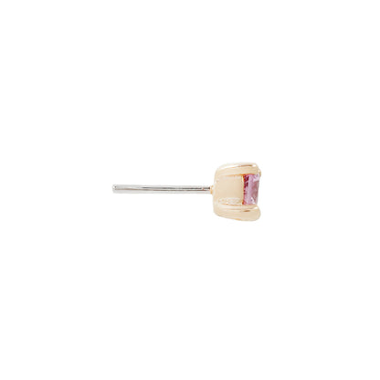 Prong Gem Threadless End with Pink Sapphire